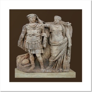 Nero and His Mother, Agrippina Roman Statue Posters and Art